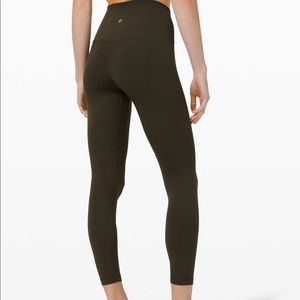 Lululemon Align Pant II 25” Dark Olive size 4